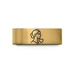 engaged rings for her – gold tungsten wifey heart wedding band