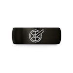 tungsten wedding bands set – black tungsten crankset wedding band