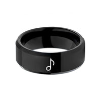 tungsten wedding rings set – black tungsten staccato dot wedding band