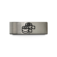 couples rings for sale – black & blue & grey tungsten wrist wraps wedding band