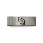 tungsten wedding bands set – black & blue & grey tungsten whelk shell wedding band