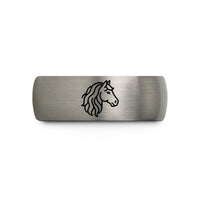 matching tungsten bands – silver tungsten gypsy vanner wedding band
