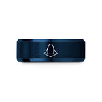 matching rings for partners – blue tungsten probability density cloud wedding band