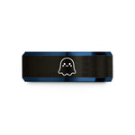 tungsten wedding band set – black & blue tungsten cute ghost wedding band