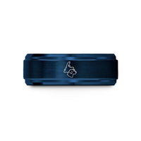 ladies silver rings band – blue tungsten newfoundland labrador wedding band