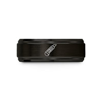 women's tungsten wedding – black tungsten utility knife wedding band