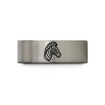 unique wedding rings men – black & gray tungsten zebra wedding band