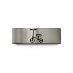 tungsten comfort fit rings – gold & grey tungsten knee scooter wedding band