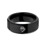 black tungsten ring him – black tungsten welder mask torch wedding band