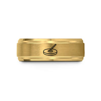 ladies wedding ring styles – gold tungsten ride cymbal drumstick wedding band
