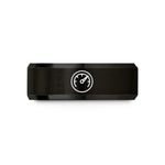 engraved wedding ring her – black tungsten tachometer wedding band