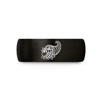 tungsten wedding bands – black & rose gold tungsten cornucopia wedding band