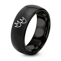 Wedding Rings Him And Her – black tungsten goose tracks pair ring
