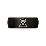couples tungsten carbide rings – black & rose gold tungsten graduate wedding band