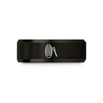 tungsten rings for couples – black tungsten guiro scraper wedding band
