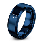 blue tungsten big dipper ring