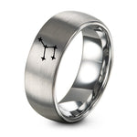 Wedding Rings Set for Him And Her – silver tungsten big dipper ring