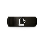 engraved couple ring sets – black tungsten oven mitt wedding band