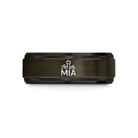 comfort fit rings her – gunmetal & black tungsten mia wedding band