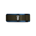 unique wedding rings her – gunmetal & blue tungsten threaded rod wedding band