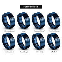 font options for inside engraving on blue wireframe globe rings