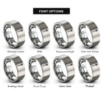 font options for inside engraving on grey wizard staff crystal rings