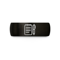 birthday presents for her – black tungsten reporter notepad pen wedding band