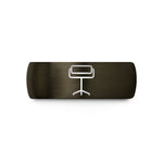 unique present for her – gunmetal & black tungsten roller stand wedding band