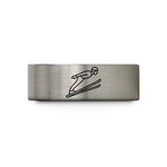 special presents for girls – blue & grey tungsten ski jumper flight wedding band
