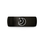 best birthday present her – black tungsten waning gibbous stars wedding band