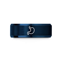 blue tungsten ring – blue tungsten stomach wedding band