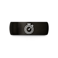 couples tungsten wedding bands – black tungsten stopwatch wedding band