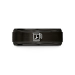 unique presents for her – black tungsten flour sifter wedding band