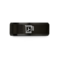 best presents for her – black tungsten flour sifter wedding band