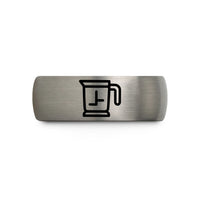 best presents for her – grey tungsten flour sifter wedding band