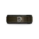 special present ideas her – gunmetal & black tungsten flour sifter wedding band