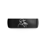 birthday present rings – black tungsten rapper handheld mic wedding band