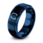 Women Gift Set Birthday – blue tungsten brackets ring
