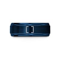 present ideas for her – blue tungsten brackets wedding band