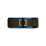 present ideas for her – gunmetal & blue tungsten brackets wedding band