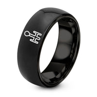 Women Gift Sets for Christmas – black tungsten hpattern shifter ring