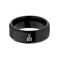 tungsten rings for her – black tungsten hpattern shifter wedding band