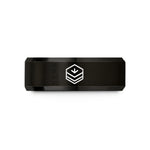 unique christmas presents her – black tungsten service chevron wedding band