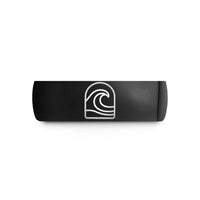 holiday present ideas her – black tungsten surf break wedding band