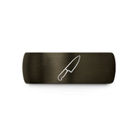 premium skincare present kits – gunmetal & black tungsten chef knife wedding band