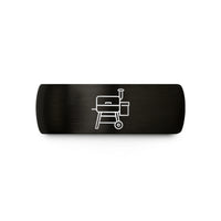 beauty present sets online – black & rose gold tungsten pellet smoker wedding band