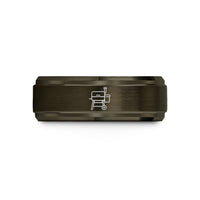luxury beauty present sets – gunmetal & rose gold tungsten pellet smoker wedding band