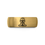 best present ideas her – black & gold tungsten helmet dog tags wedding band