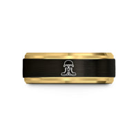special birthday presents for – black & gold tungsten helmet dog tags wedding band