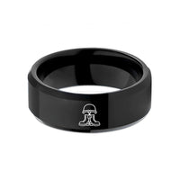 unique birthday present ideas – black tungsten helmet dog tags wedding band